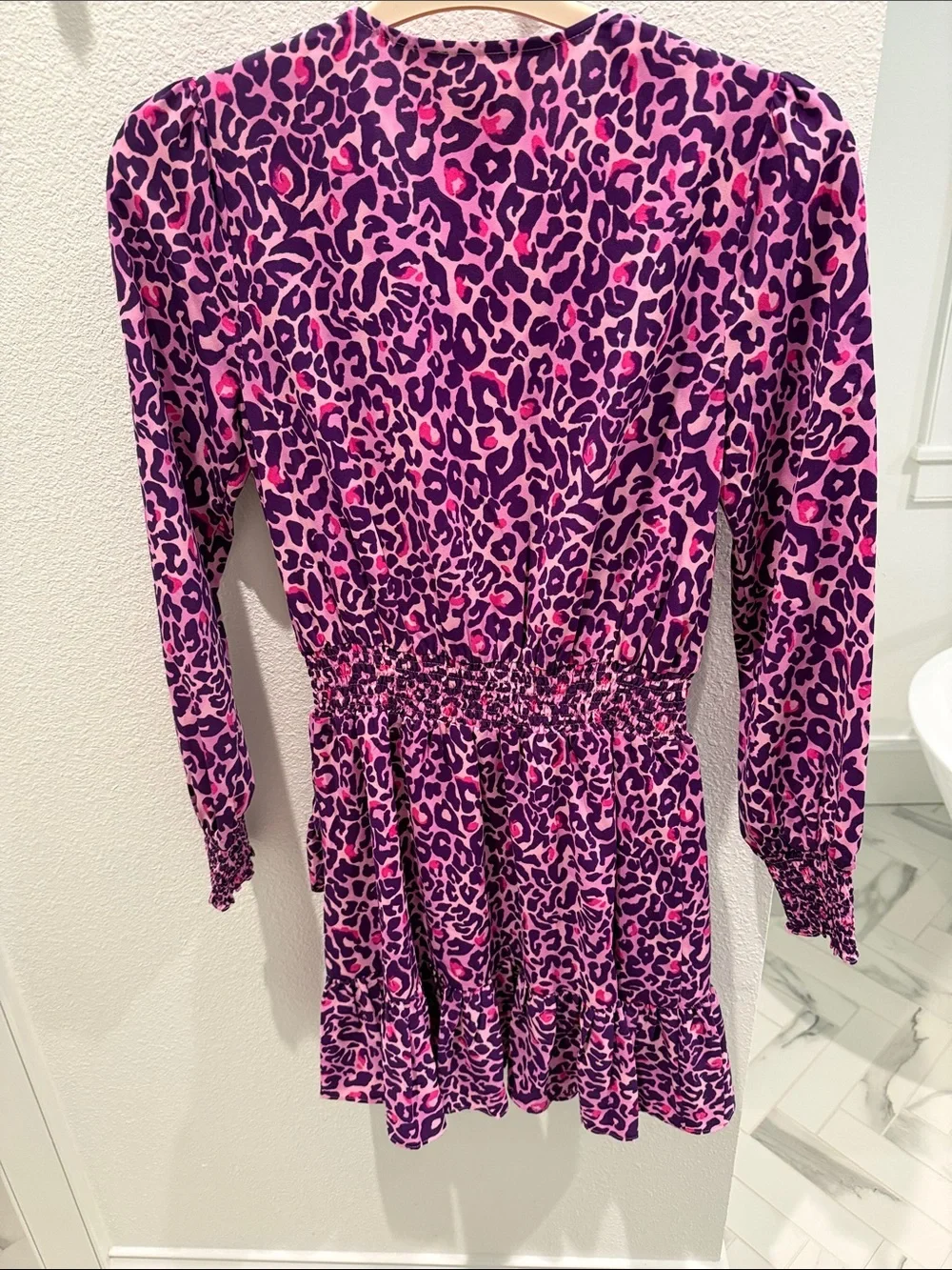 Lilly Pulitzer Purple & Pink Leopard Print Midi Dress